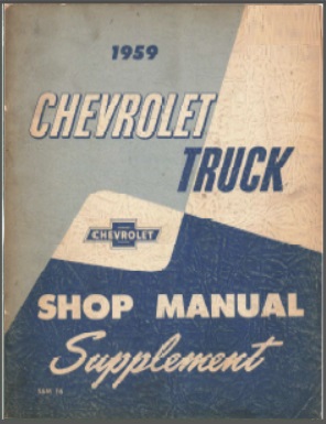 1959 Chevy Truck Shop Manual S&M-16