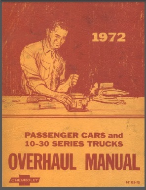 1972 Chevy Truck Overhaul Manual