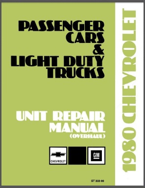 1980 Chevy Truck Overhaul Manual