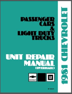 1981 Chevy Truck Overhaul Manual