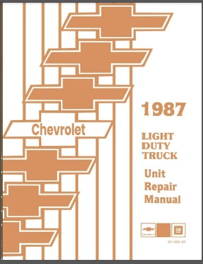 1986 Chevy Truck Overhaul Manual