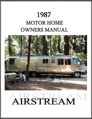 1987 Airstream Motorhome Owners Manual