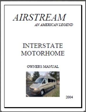 2004 Airstream Interstate Motorhome Owners Manual