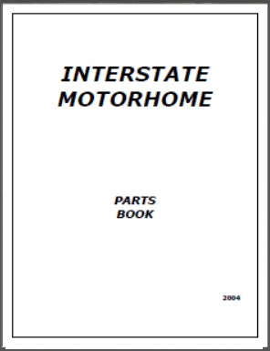 1998 Airstream Interstate Motorhome Parts Book