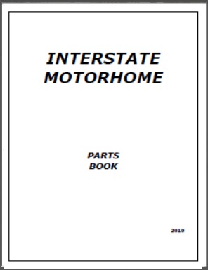 2010 Airstream Interstate Motorhome Parts Book