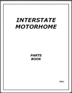 2014 Airstream Interstate Motorhome Parts Book