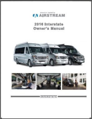 2016 Airstream Interstate Motorhome Owners Manual