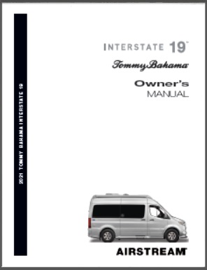 2021 Airstream Interstate 19 Tommy Bahama Motorhome Owners Manual