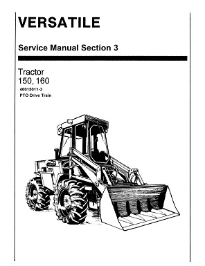 Versatile 150 / 160 Tractor PTO Service Manual