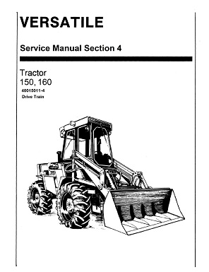 Versatile 150 / 160 Tractor Drivetrain Service Manual