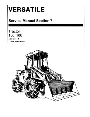 Versatile 150 / 160 Tractor 3-Point Service Manual