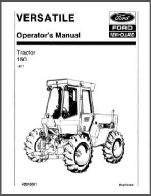 Versatile 150 1977 Owner/Maintenance Manual