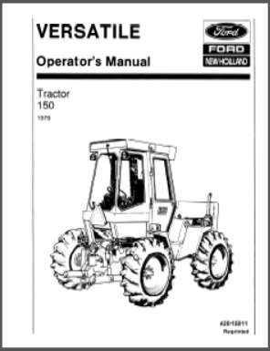 Versatile 150 1978 Owner/Maintenance Manual