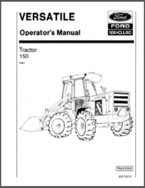 Versatile 150 1981 Owner/Maintenance Manual