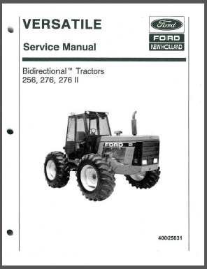 Versatile 256 / 276 / 276 II Tractors Service Repair Manual