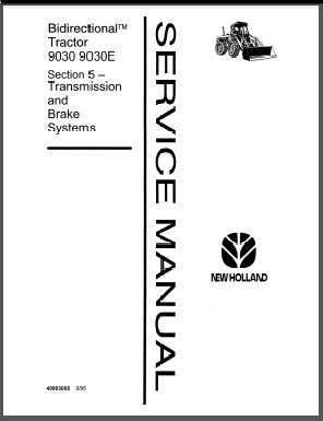 Versatile 9030 9030E Tractor Transmission/Brakes Service Manual