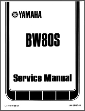 Yamaha Motorcycle Service Manual