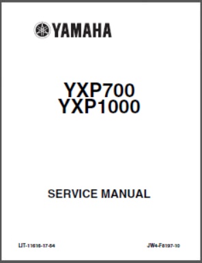 Yamaha SxS UTV Service Manual