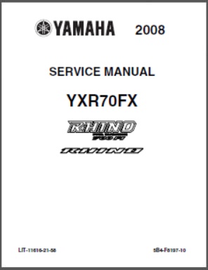 Yamaha SxS UTV Service Manual