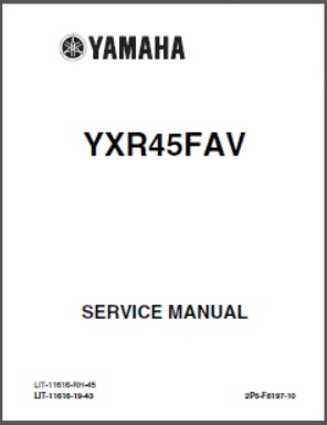 Yamaha SxS UTV Service Manual