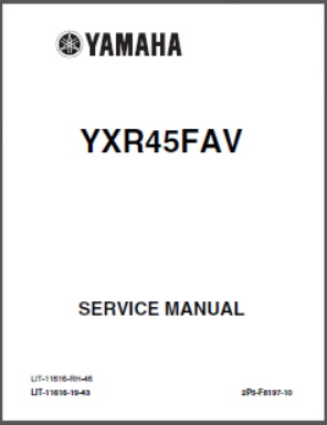 Yamaha SxS UTV Service Manual